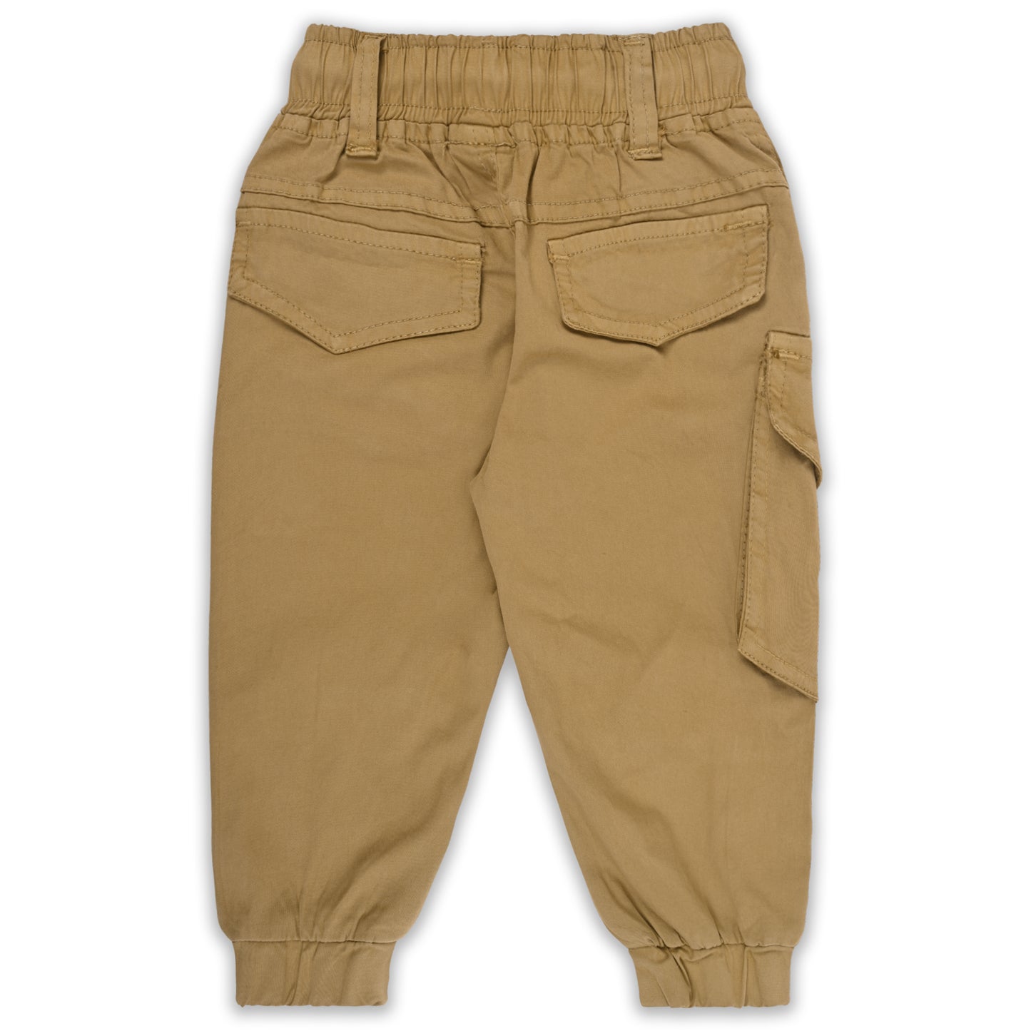 Boys Cotton Denim Cargo Joggers – Printed Pants