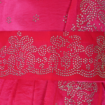 Girls Satin Ethnic Gown with Dupatta & Embellished Design | Premium Kids Festive Wear