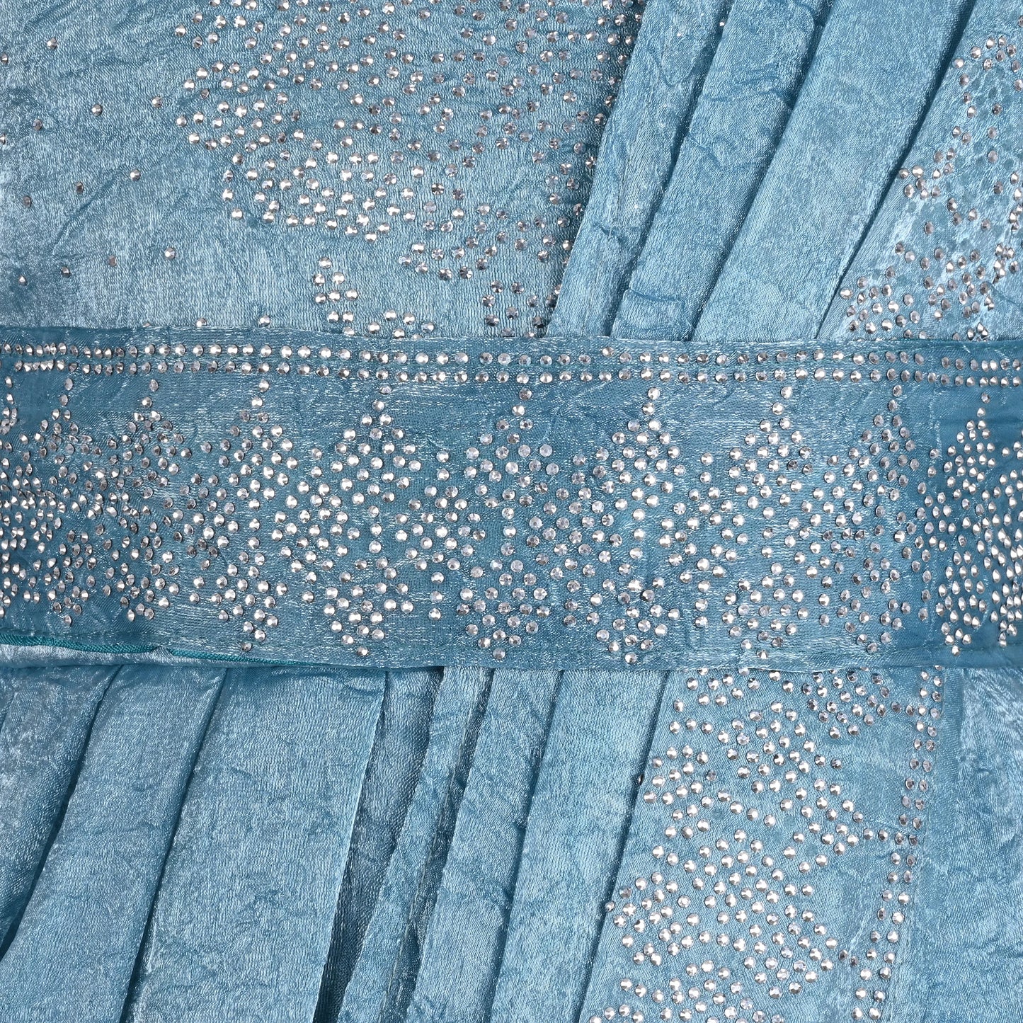 Girls Satin Ethnic Gown with Dupatta & Embellished Design | Elegant Kids Festive Wear