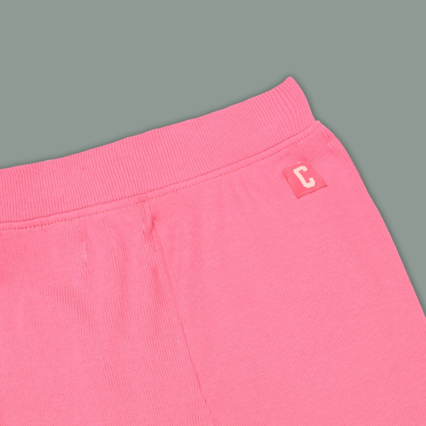 Kids Solid Ribbed Cotton Leggings – Pink | Soft & Stretchable Everyday Wear