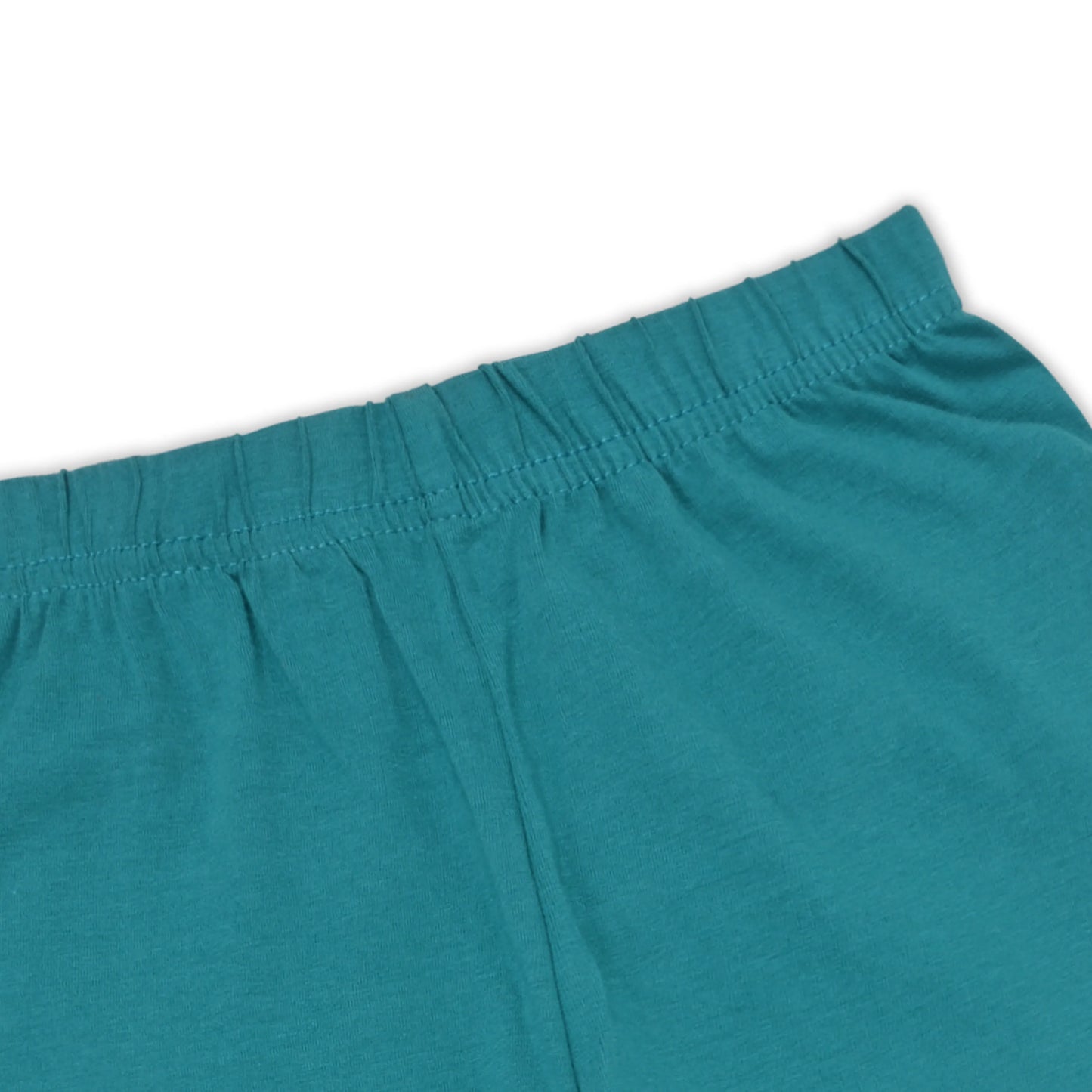 Kids Solid Cotton Leggings – Teal Green | Soft & Stretchable Everyday Wear