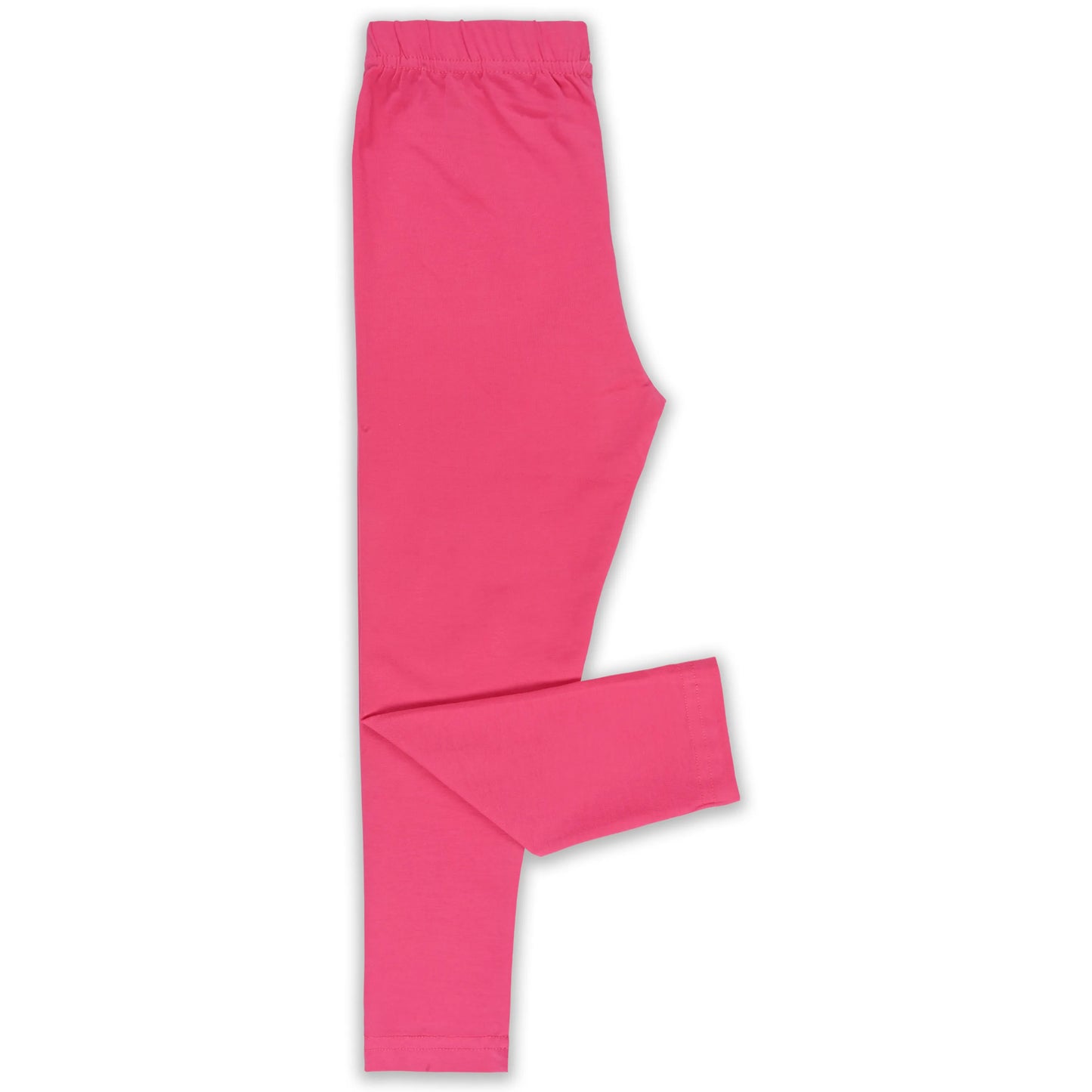 Kids Solid Cotton Leggings – Dark Pink | Soft & Stretchable Everyday Wear