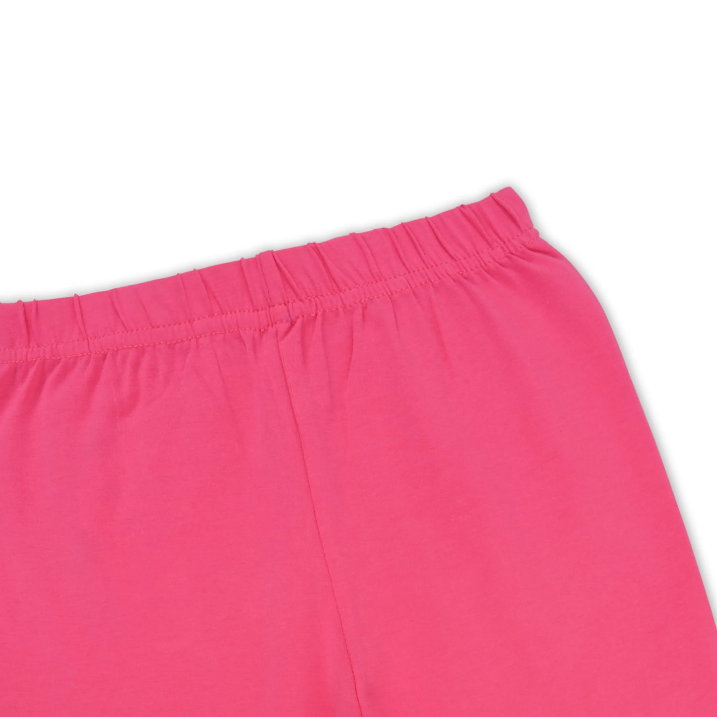 Kids Solid Cotton Leggings – Dark Pink | Soft & Stretchable Everyday Wear