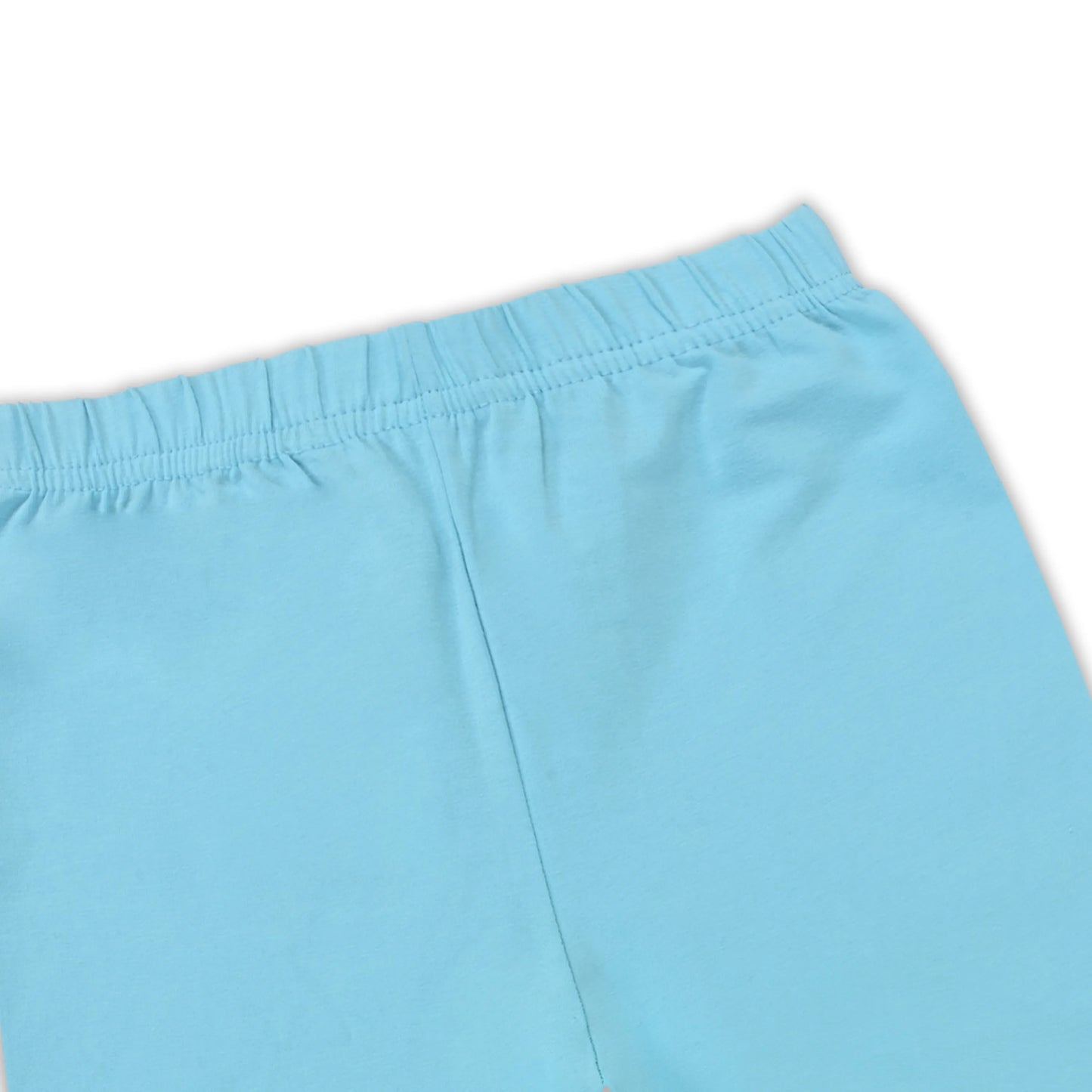 Kids Solid Cotton Leggings – Sky Blue | Soft & Stretchable Everyday Wear