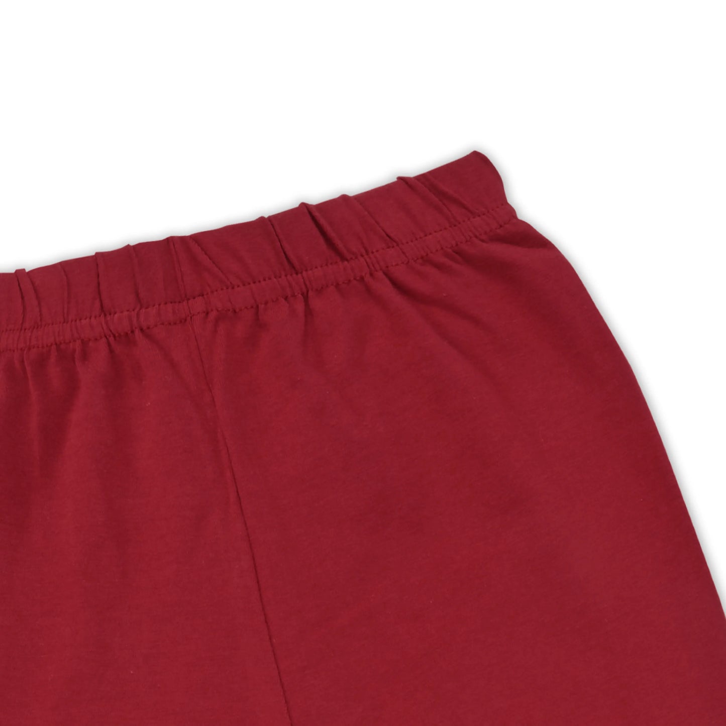 Kids Solid Cotton Leggings – Red | Soft & Stretchable Everyday Wear