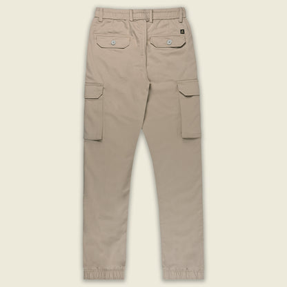 Men’s Cotton Cargo Pants | Comfortable Casual Wear with Multi Utility Pockets | Elastic Waist & Cuffed Jogger Fit