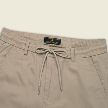 Men’s Cotton Cargo Pants | Comfortable Casual Wear with Multi Utility Pockets | Elastic Waist & Cuffed Jogger Fit