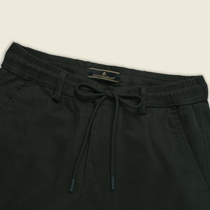 Men’s Cotton Cargo Pants | Comfortable Casual Wear with Multi Utility Pockets | Elastic Waist & Cuffed Jogger Fit