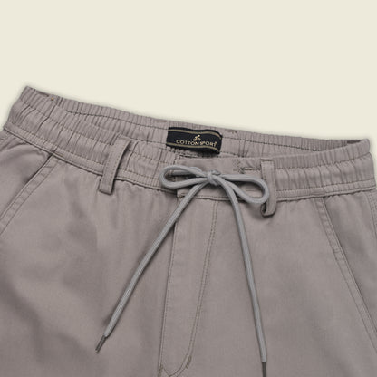 Men’s Cotton Cargo Pants | Comfortable Casual Wear with Multi Utility Pockets | Elastic Waist & Cuffed Jogger Fit