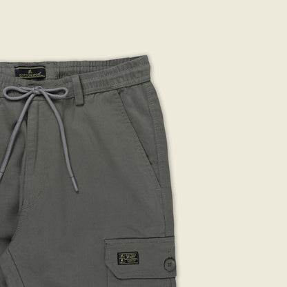 Men’s Cotton Cargo Pants | Comfortable Casual Wear with Multi Utility Pockets | Elastic Waist & Cuffed Jogger Fit