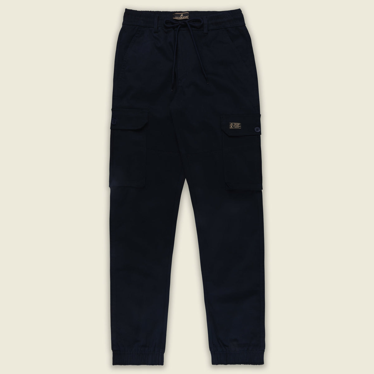 Men’s Cotton Cargo Pants | Comfortable Casual Wear with Multi Utility Pockets | Elastic Waist & Cuffed Jogger Fit