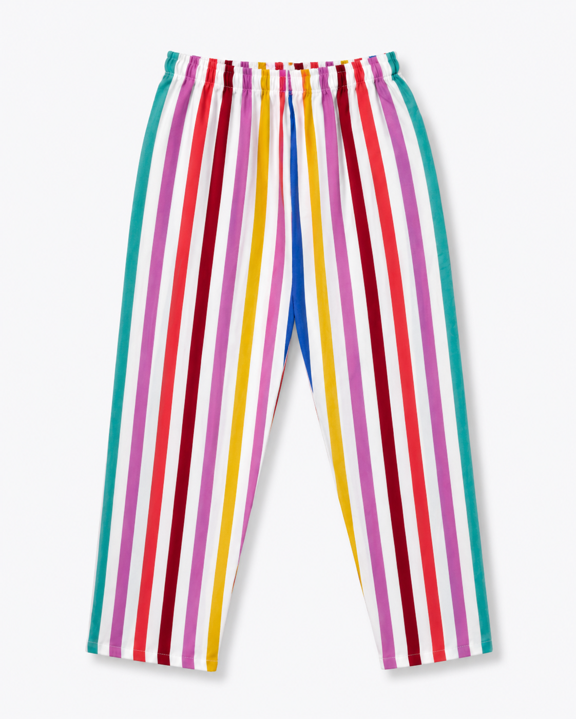 Boys Cotton Striped Night Suit Set – Multicolor Stripe Print