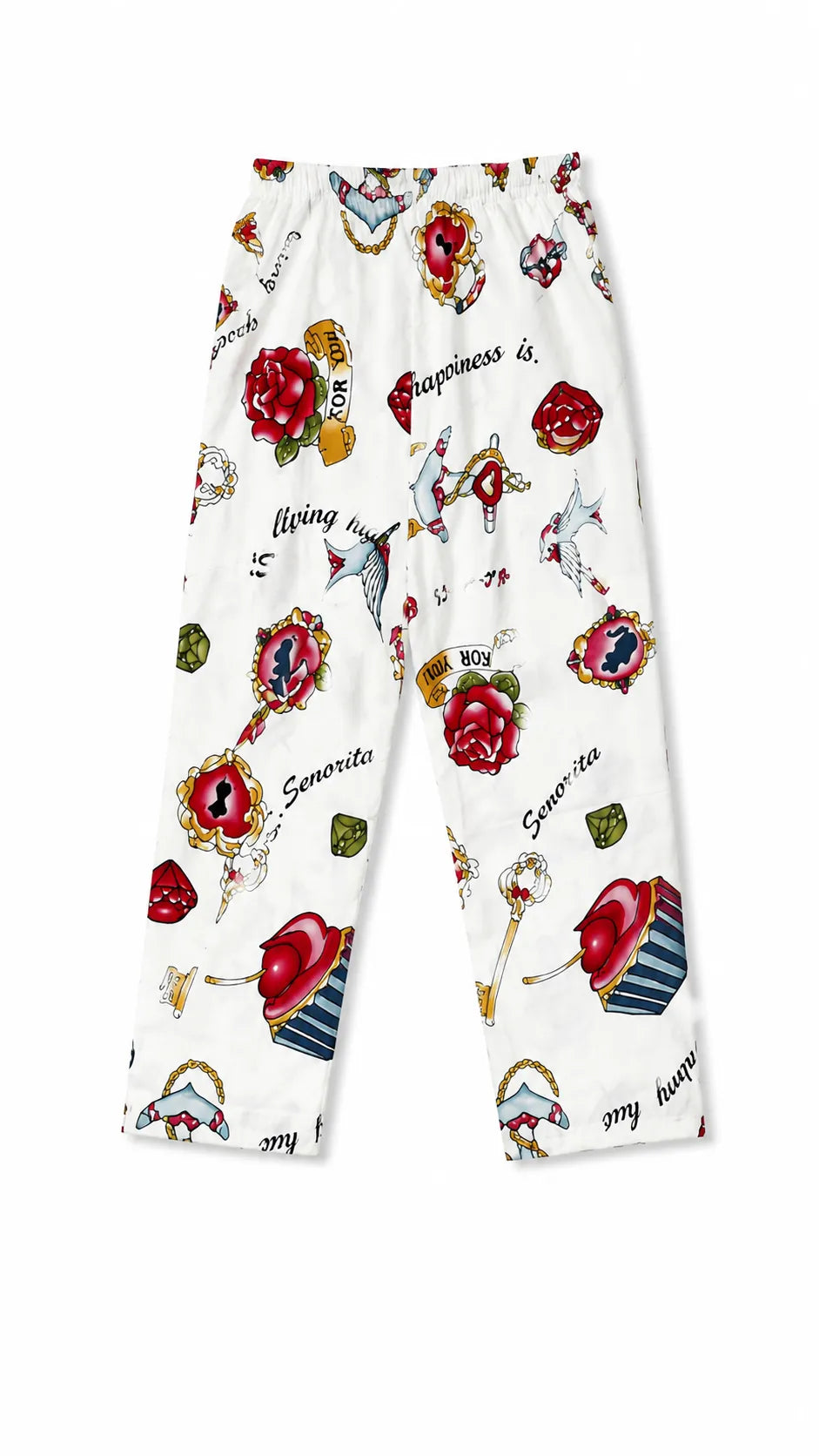 Girls Cotton Printed Night Suit Set – Vintage Charm Print