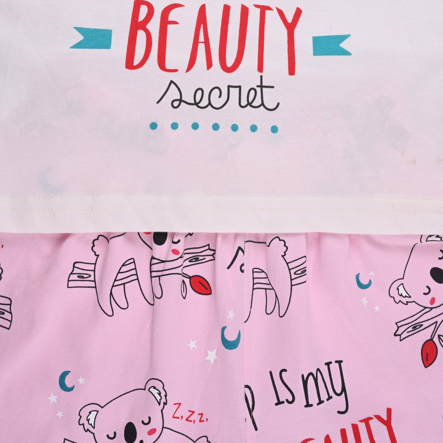 Girls Cute Printed Cotton Summer Nightsuit