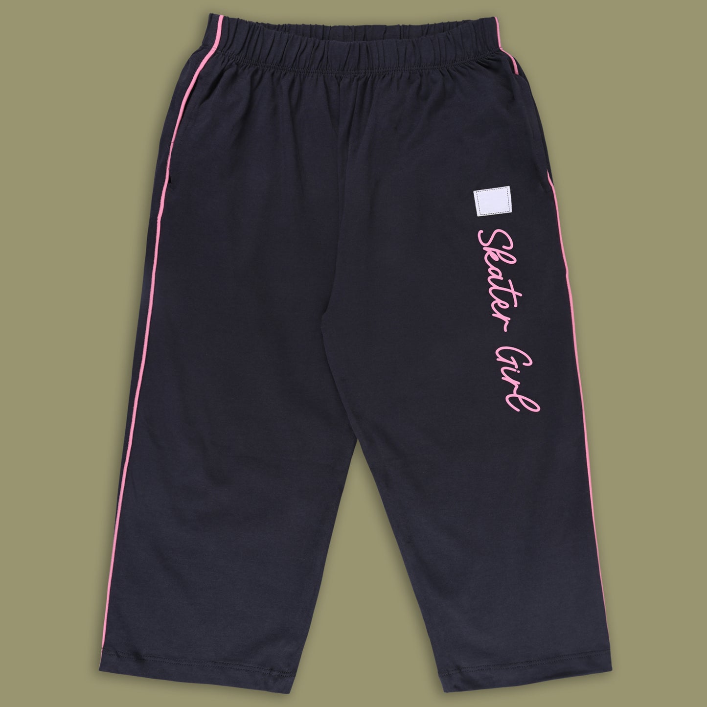 Girls Cotton Printed T-shirt and Trouser Set