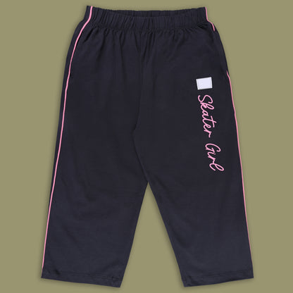 Girls Cotton Printed T-shirt and Trouser Set