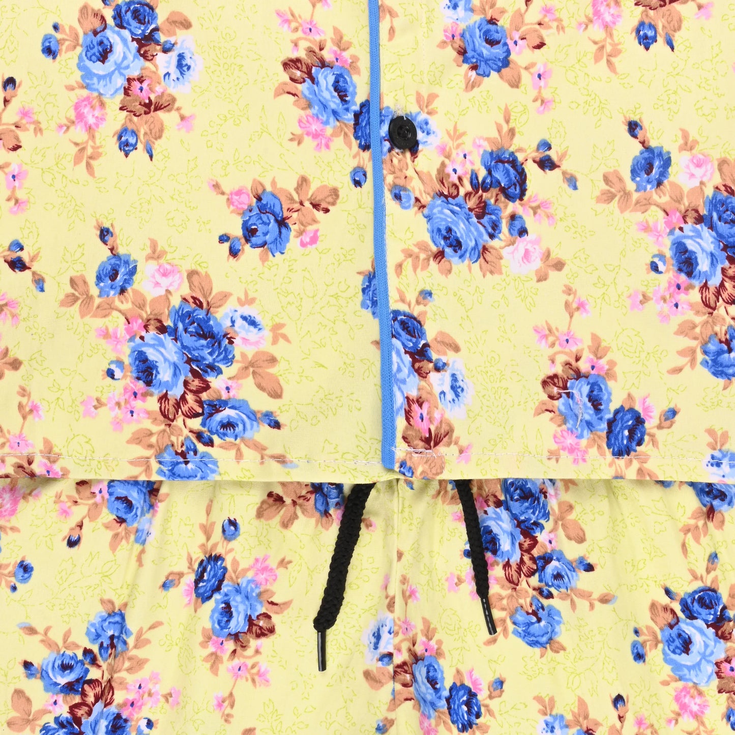 Boys Yellow Floral Co-ord Set – Soft Rayon Shirt & Pant Set