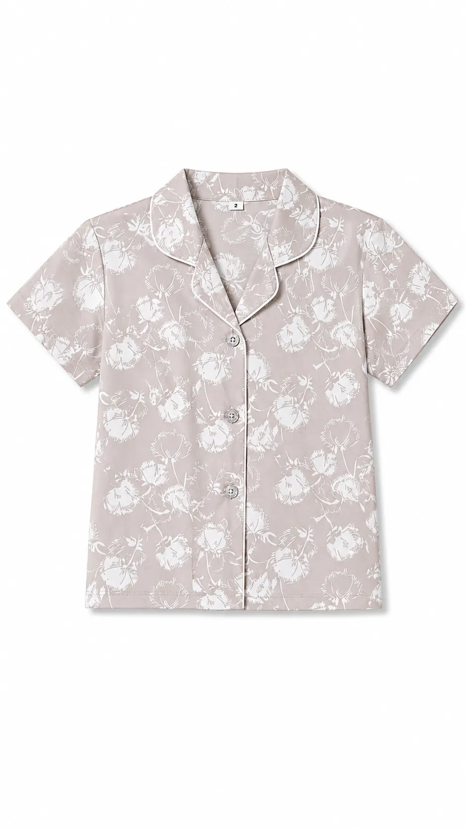 Girls Cotton Floral Night Suit Set – Blossom Print