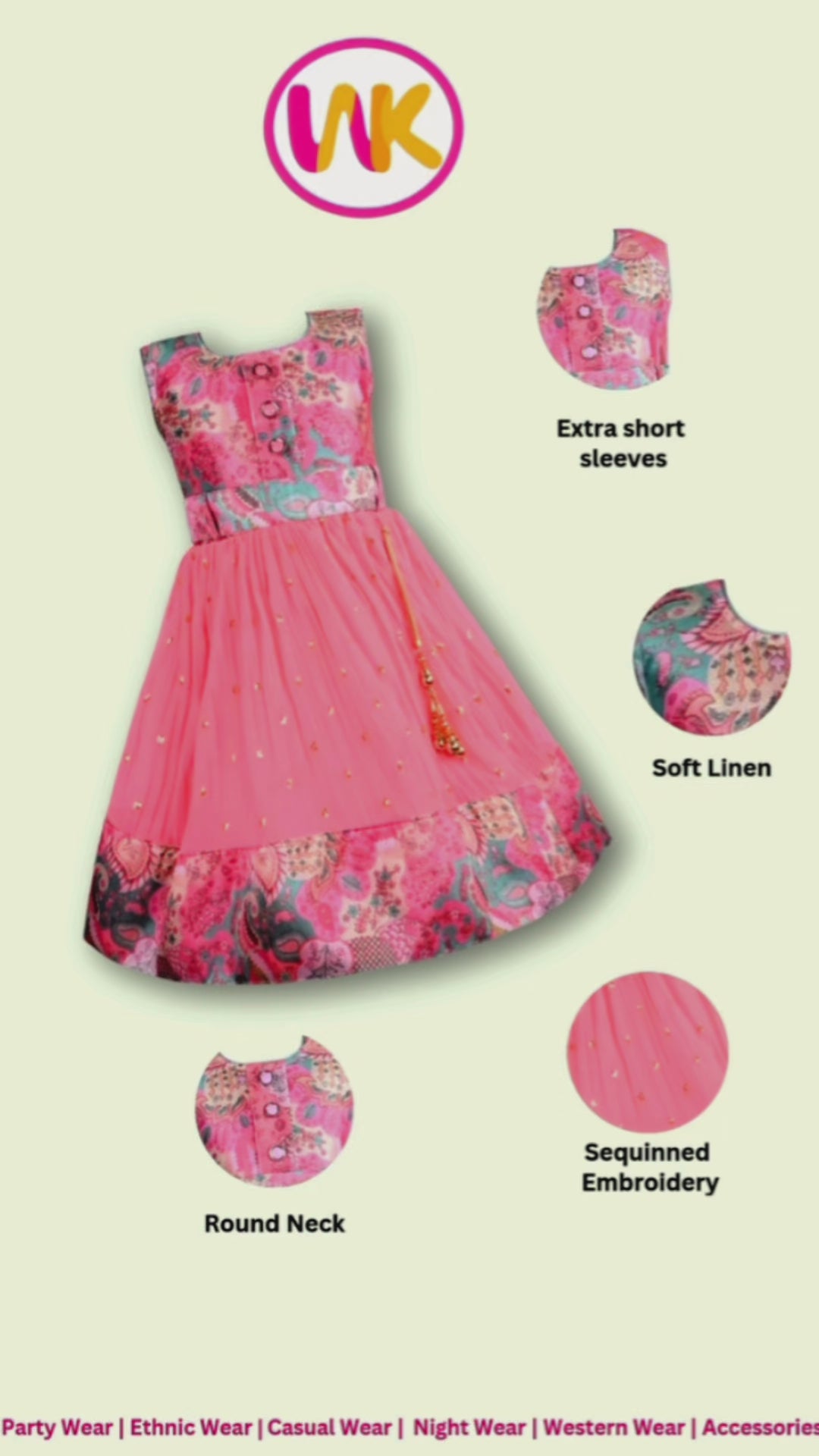 Girls Ethnic Frock Dress