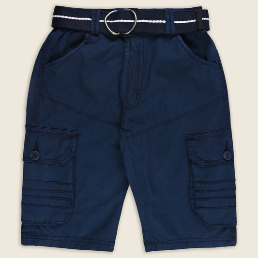 Boys Cargo Shorts With Waist Belt