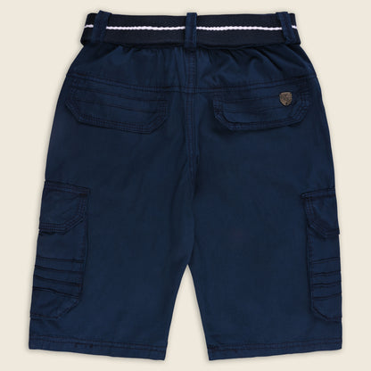 Boys Cargo Shorts With Waist Belt