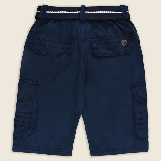 Boys Cargo Shorts With Waist Belt