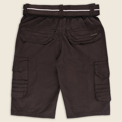 Boys Cargo Shorts With Waist Belt
