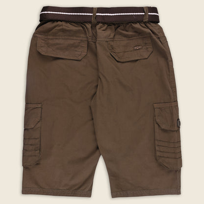 Boys Cargo Shorts With Waist Belt
