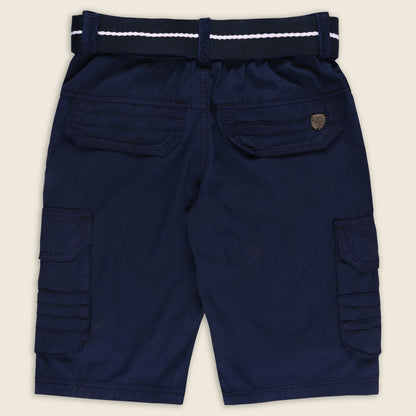 Boys Cargo Shorts With Waist Belt