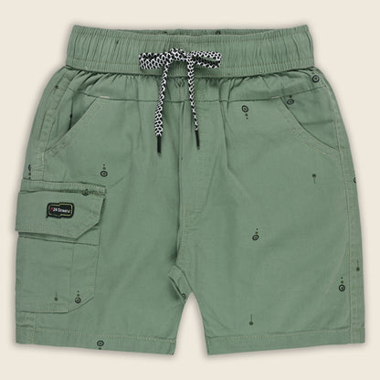 Boys Cotton Cargo Summer Printed Shorts