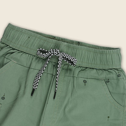 Boys Cotton Cargo Summer Printed Shorts