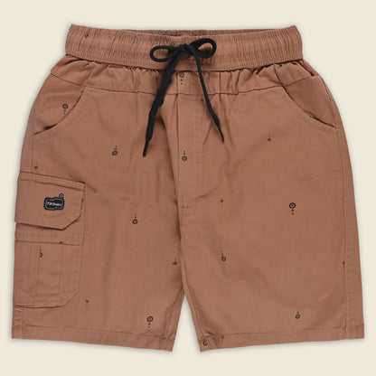 Boys Cotton Cargo Summer Printed Shorts
