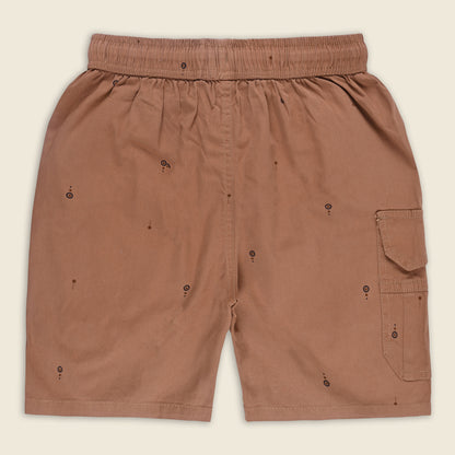 Boys Cotton Cargo Summer Printed Shorts