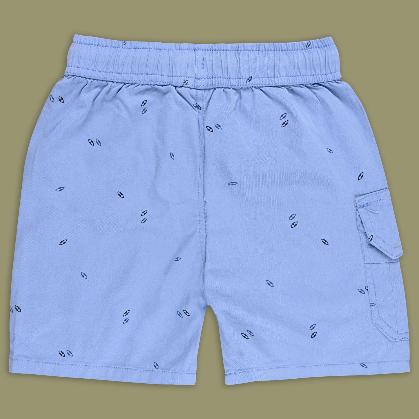 Boys Printed Cotton Cargo Shorts