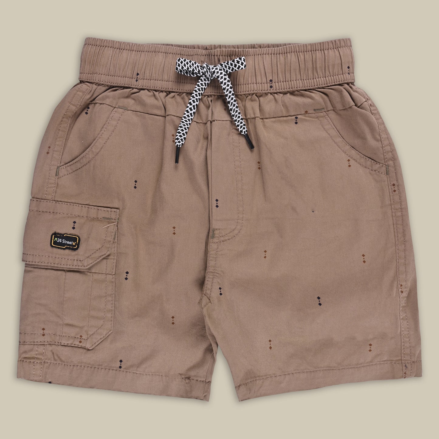 Boys Printed Cotton Cargo Shorts