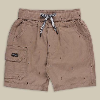 Boys Printed Cotton Cargo Shorts