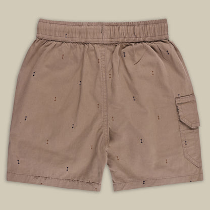 Boys Printed Cotton Cargo Shorts