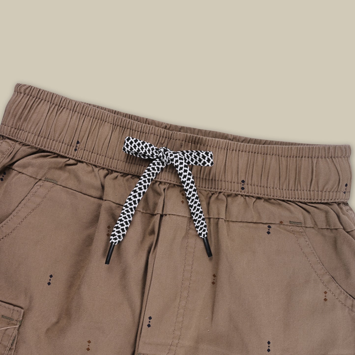 Boys Printed Cotton Cargo Shorts