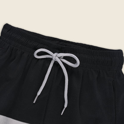 Boys Sporty Striped Printed Shorts