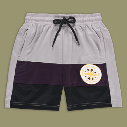 Boys Sporty Striped Printed Shorts
