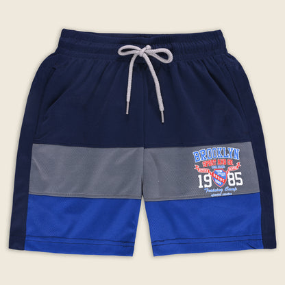 Boys Sporty Striped Printed Shorts