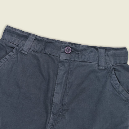 Boys Cotton Denim Cargo Shorts with Button Closure & Utility Pockets