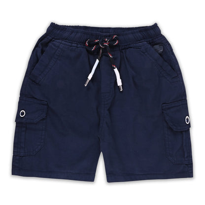 Boys Cotton Cargo Shorts Pack of 2 with Drawstring Waist | Casual Kids Summer Wear