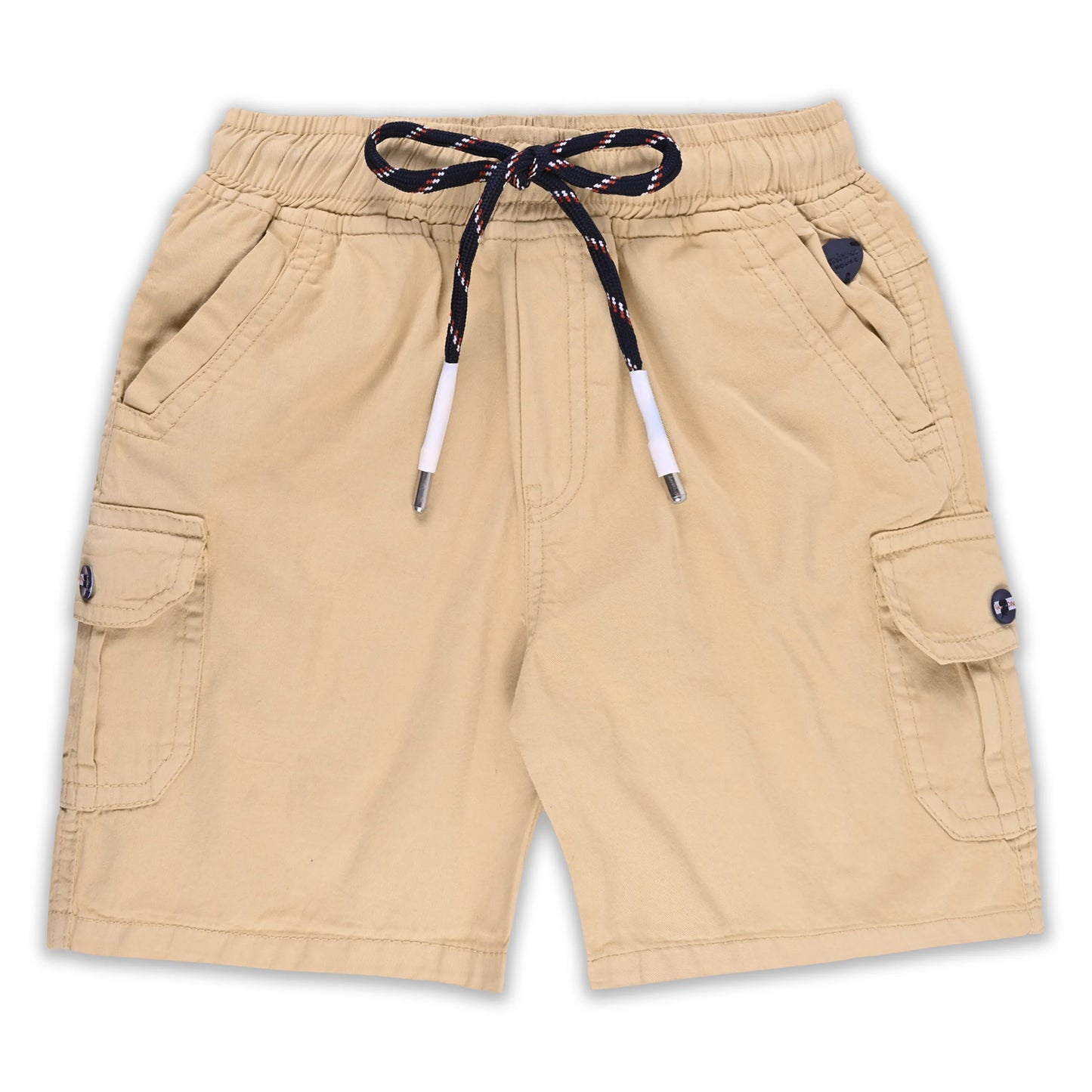 Boys Cotton Cargo Shorts Pack of 2 with Drawstring Waist | Casual Kids Summer Wear