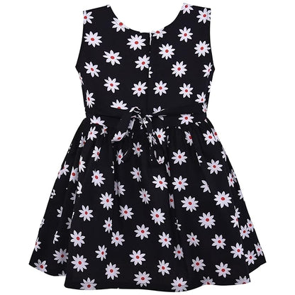 Girls Pure Cotton Floral Printed Summer Dress