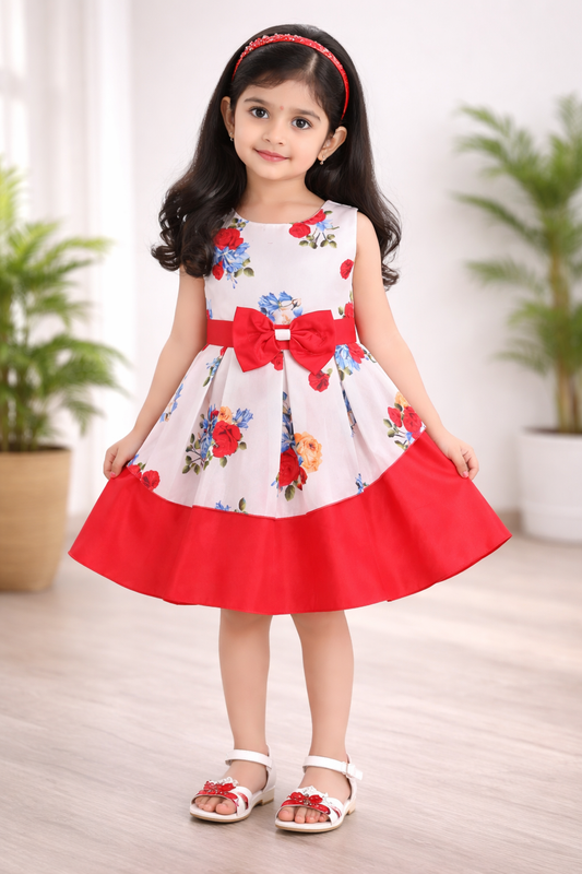 Baby Girls Knee Length Christmas Party Dress