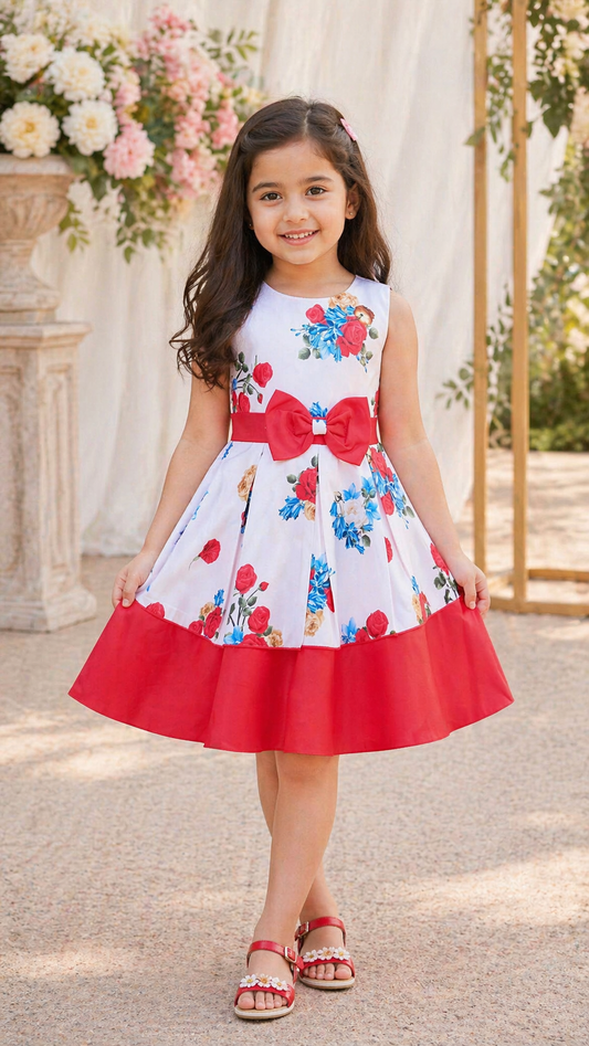 Baby Girls Knee Length Christmas Party Dress