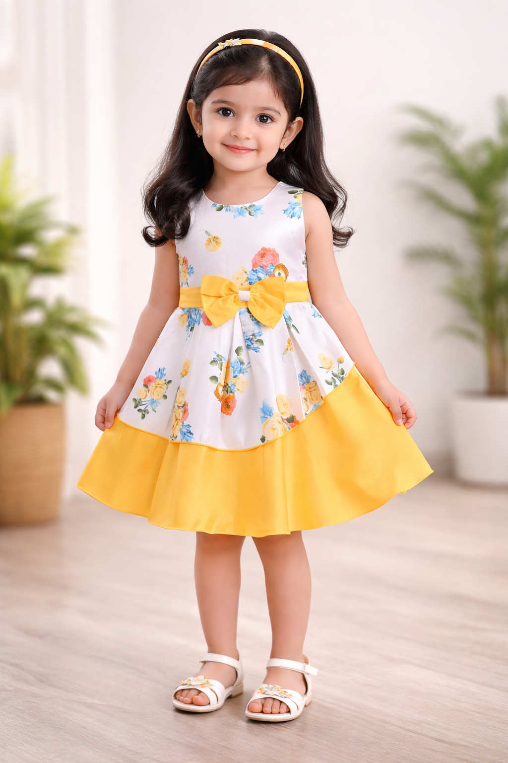 Girls Flower Design Dress
