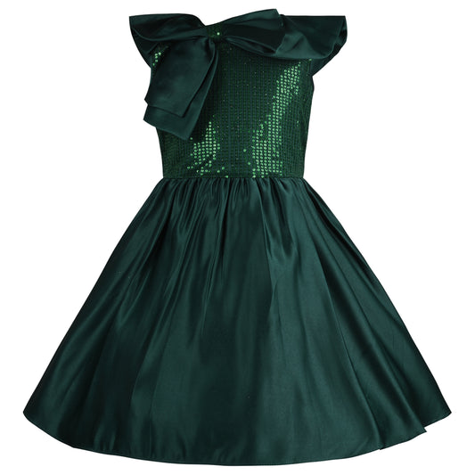 Girls Embellished A-Line Frock Dress