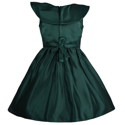 Girls Embellished A-Line Frock Dress